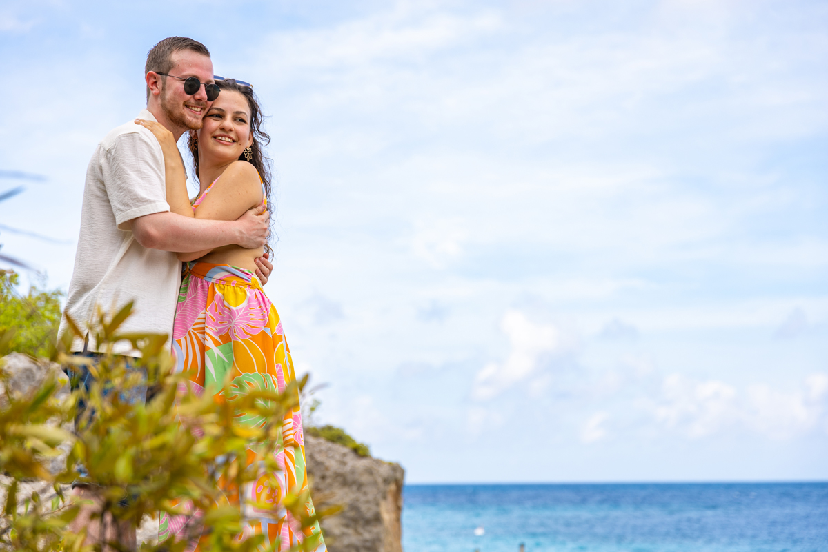 family beach photoshoot curacao